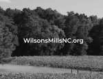 Black and white photo of field with website name overlayed