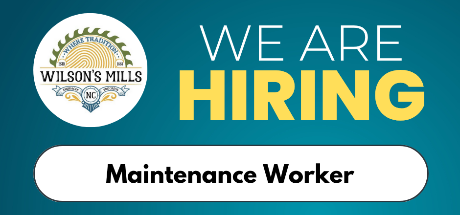 Sign showing that we are hiring a Maintenance Worker