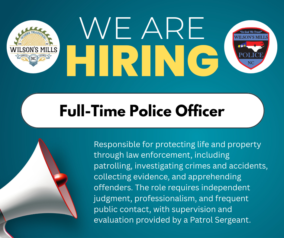 Bull horn announcing open job position