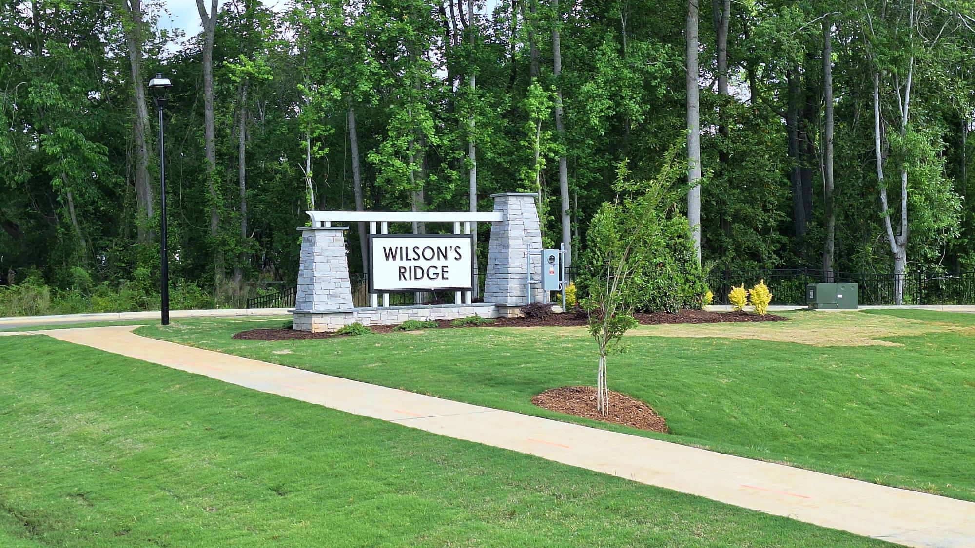 Wilson's Ridge Sign