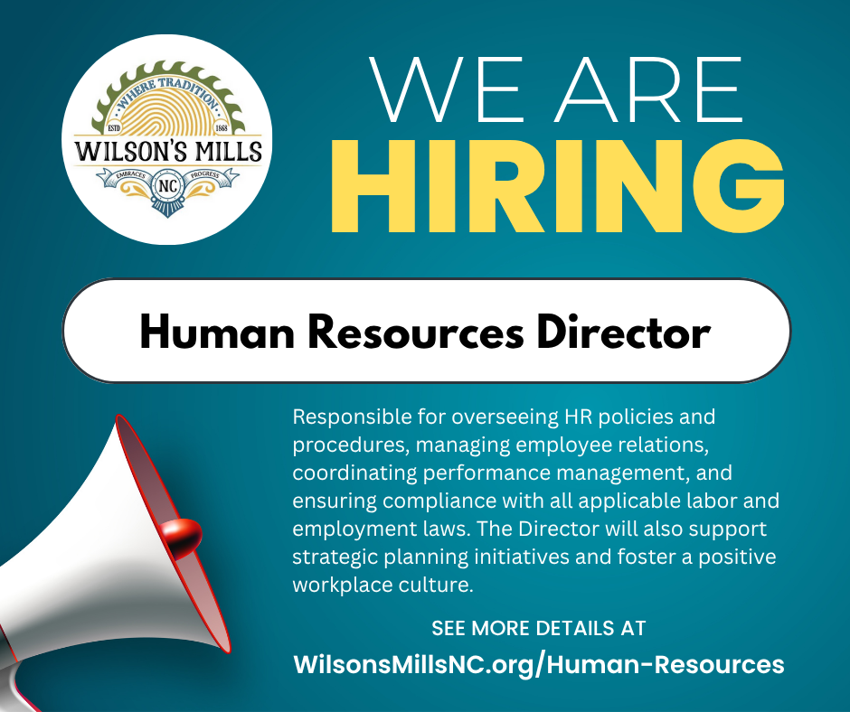 We're hiring information with bullhorn announcing job opening