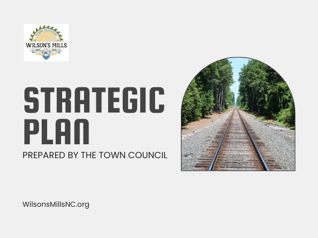 Strategic plan announcement with iconic railroad tracks