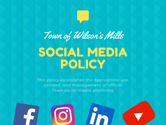 Graphic showing social media icons