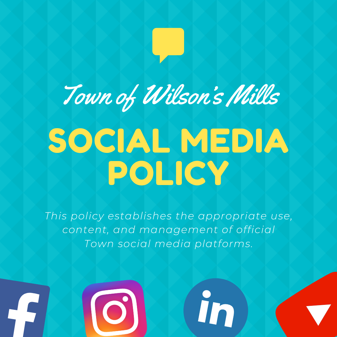 Graphic showing social media icons
